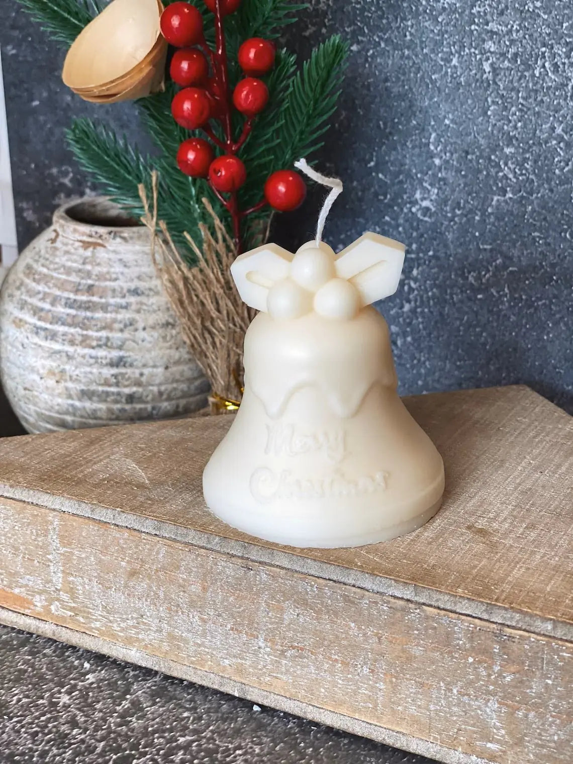 Tall Bell Christmas Candle