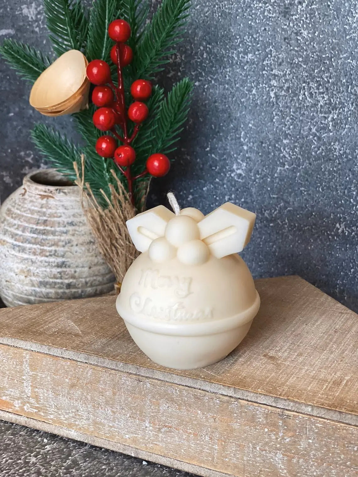 Round Bell Christmas Candle