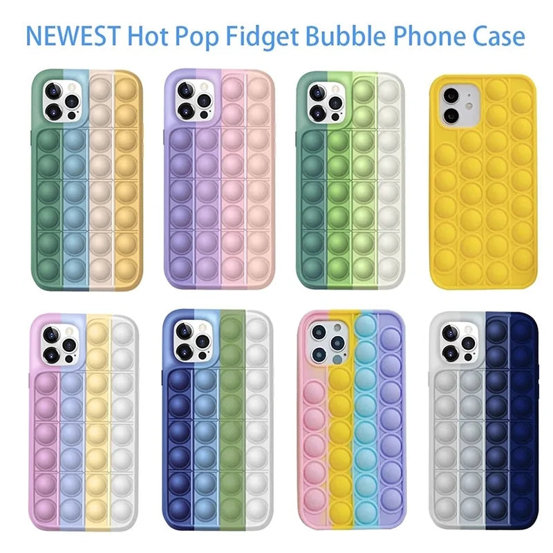 Pop Fidget Toys Mobile Phone Cases For iPhone